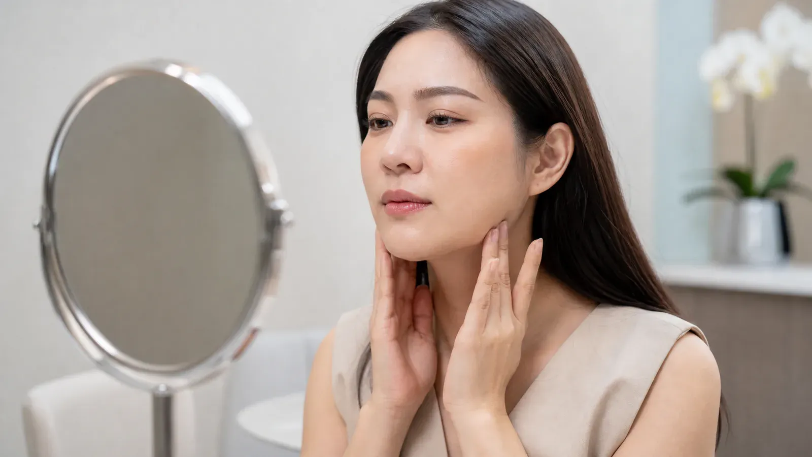 “面对发腮现象,如何改善瘦小脸?”的专题图片