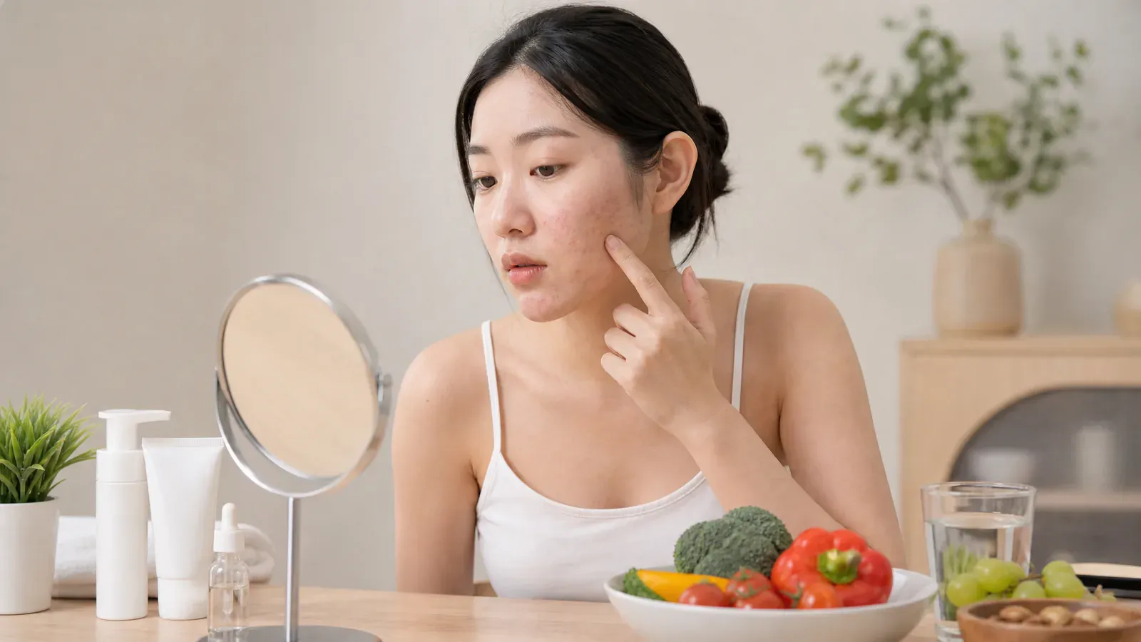 “在家管理痤疮:清晰肌肤的饮食与护肤全面指南”的专题图片