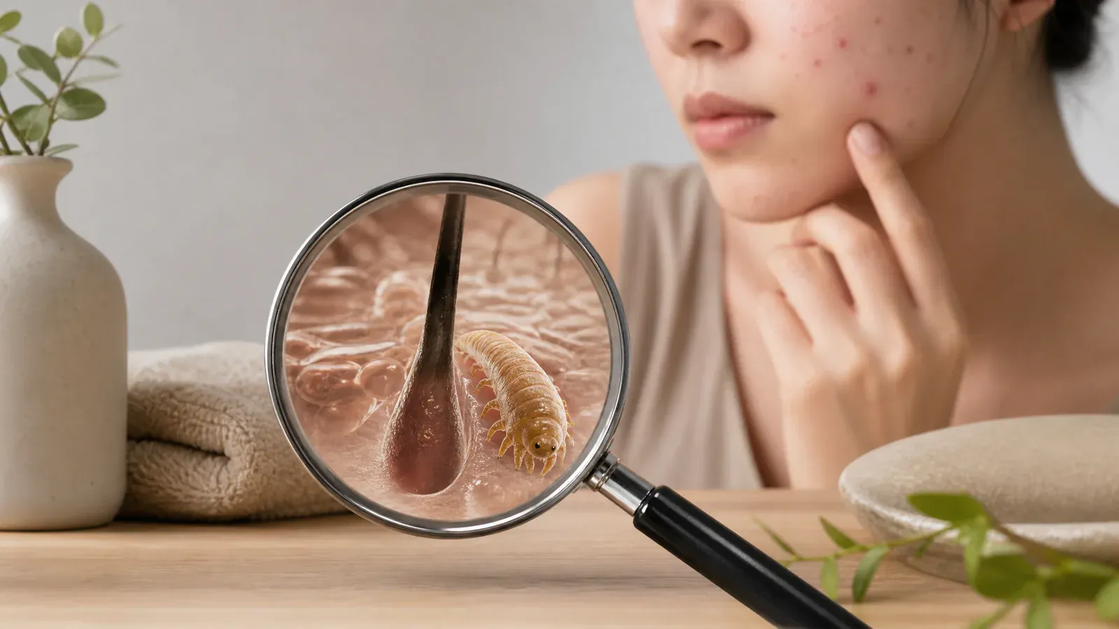 「暗瘡與粉刺的難以根治:蠕型蟎蟲的秘密」的專題圖片